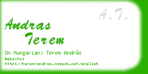 andras terem business card