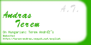 andras terem business card